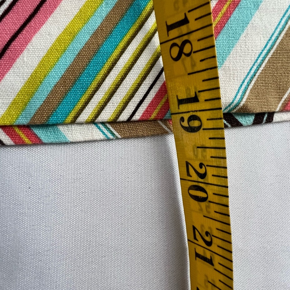 Trina Turk Colorful Stripe Linen Cotton Spandex Summer Vacation Pencil Skirt - Picture 8 of 11
